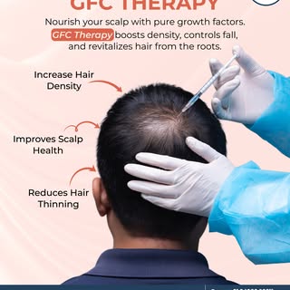 GFC Therapy

Nourish your scalp with pure growth factors 
GFC Therapy boosts hair density, controls 