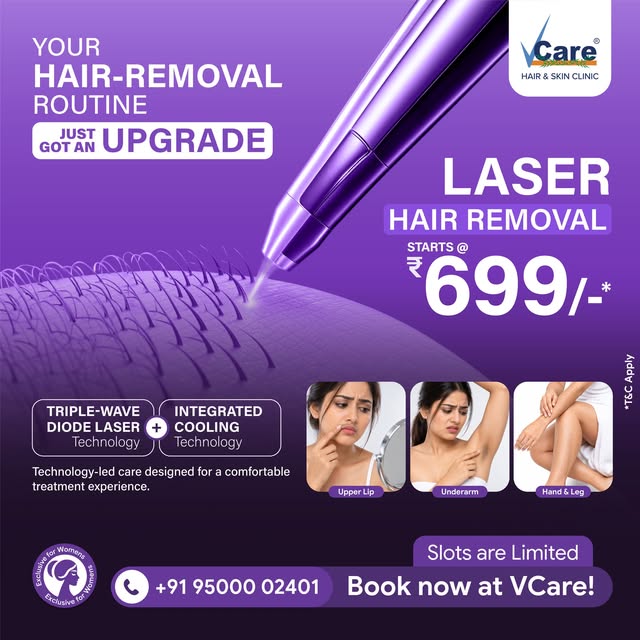 ✨ Special Laser Hair Removal Offer!

Tired of frequent shaving and waxing? Switch to smoother-lookin