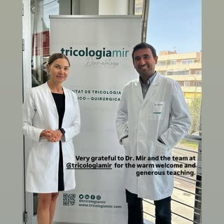 It was a pleasure to have you with us at Tricología Mir, Dr. Erta @aneteerta !!! 🩶

Thank you for t