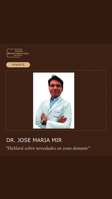 🎙️ Te presentamos a @tricologiamir , uno de los ponentes del Advanced Hair Restoration Summit. En e
