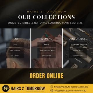 Hairs 2 Tomorrow - where our collections offer undetectable, natural-looking hair systems. Step into