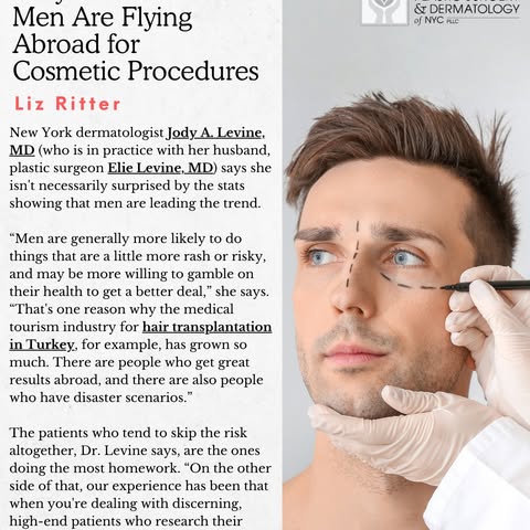 Dr. Jody shared her insights with @newbeauty @liz.ritter on male plastic surgery, medical tourism, a