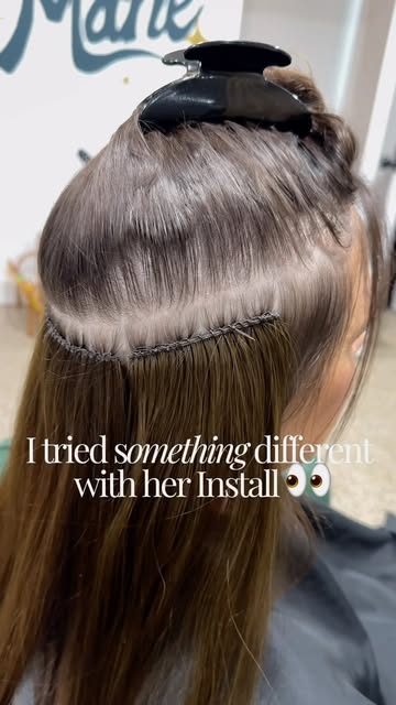 Trying something a little different with this install 👀

For this row, I split the weft into three 