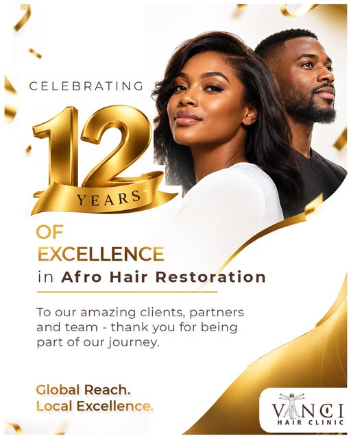 12 YEARS. ONE STANDARD: EXCELLENCE.

For 12 years in Africa, Vinci Hair Clinic has been committed to