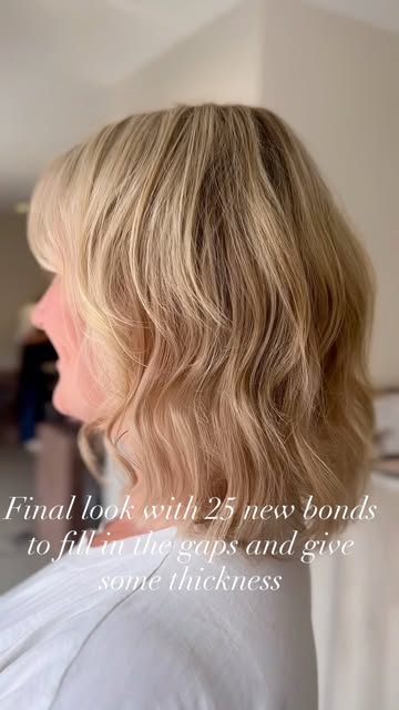 @caroline_me.again giving her client a lovely refresh. Starting with removing the old bonds, A colou