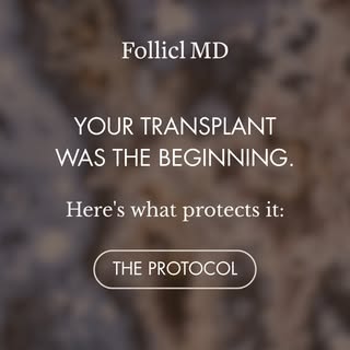 Your transplant was the beginning. Here's what protects it.
A hair transplant rebuilds what was lost