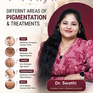✨ Pigmentation can appear in different areas of the body — and each type has a different cause and t