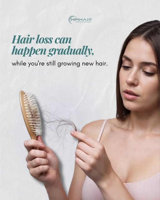 Hair growth and hair loss aren't always an either/or situation. You can still have new hairs growing