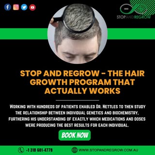 Stop and Regrow - The Hair Regrowth Program That is Guaranteed to Work.  Working with hundreds of pa