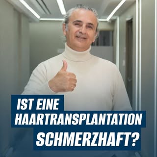 Eine Haartransplantation wird unter lokaler Betäubung durchgeführt. Daher verspüren die meisten Pati