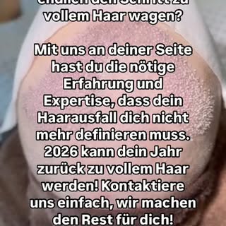 Neues Jahr - Neues Haar? Haartransplantation 2026 mit uns an deiner Seite und du wirst nicht nur neu