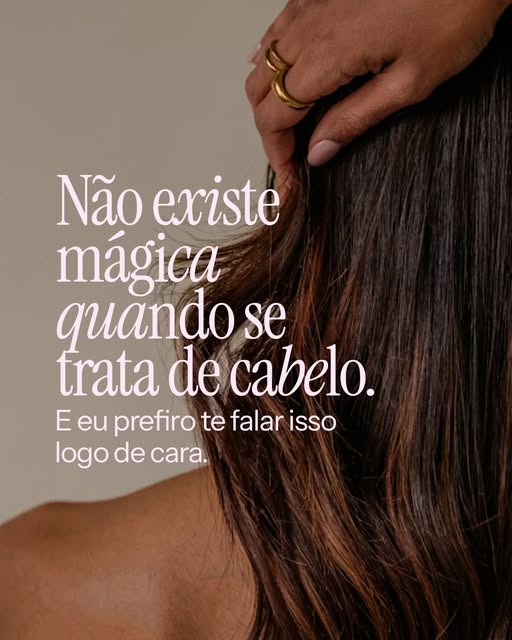 Eu sei que honestidade vende menos que promessa, mas eu não vendo pressa, porque com o cabelo simple