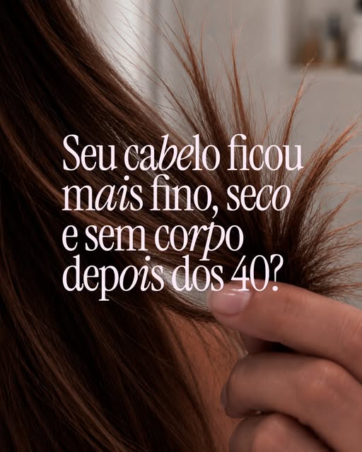 Toda mulher que passa dos 40 anos e sente o cabelo mudando, escuta que é da idade e que isso é norma