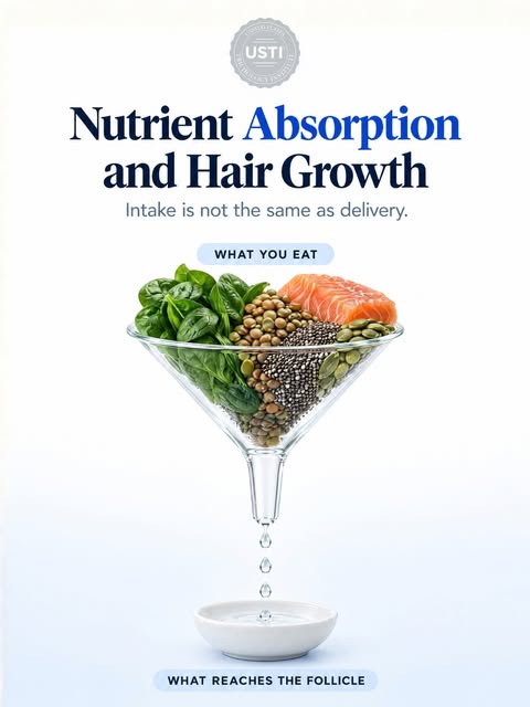 You can eat the right nutrients and still not absorb enough of them. 👀

Hair growth depends on what