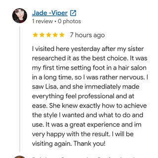 A 5-star Google Review from our new customer,  Jade Viper. Thank you so much!
T 01743 235 344, 01743