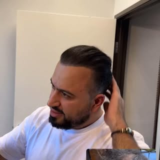 He couldn’t stop staring at himself in the mirror — and honestly, we don’t blame him.
When the resul