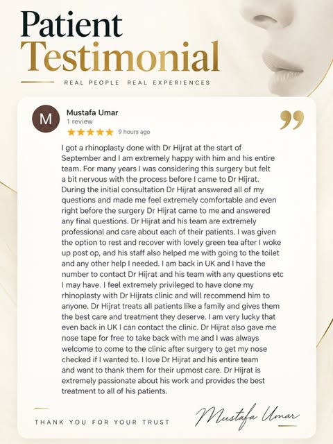 Real Patients. Real Experiences. 🤍

Choosing rhinoplasty is a deeply personal decision, and patient