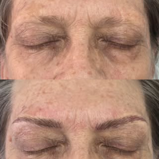 There’s something really special about creating brows where there’s very little hair to begin with ✨