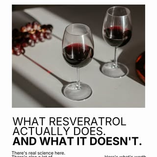 Resveratrol has been part of the longevity conversation for years.⁠
⁠
You've probably heard that it'
