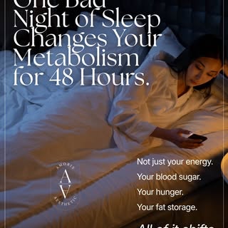 You slept terribly. You already know tomorrow will be rough⁠
⁠
But poor sleep doesn't just affect ho