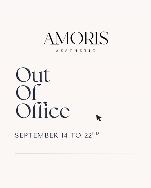 A brief pause.

Amoris Aesthetic will be closed September 14–22 while I travel out of state for adva