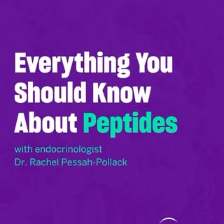 Peptides are everywhere right now. But what are they, and are they actually safe?
 
They recently ma