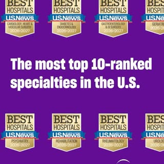 The results are in: NYU Langone Health continues to have the most No. 1-ranked specialties on U.S. N