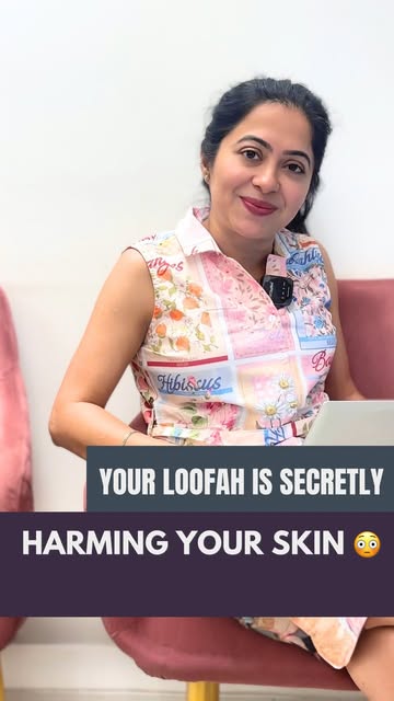 Most of us use synthetic, plastic-based loofahs — and they stay damp in the bathroom, trapping moist