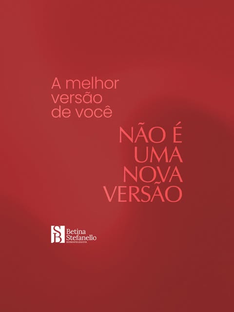 Sua melhor versão não é uma versão nova.

Eu não acredito em uma estética que transforma você em out