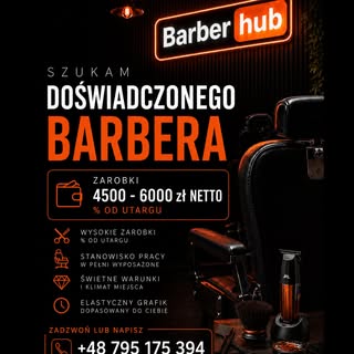 Praca szuka człowieka! Dla doświadczonych barberów 😎💪🏼 Dołącz do mnie i zarabiaj godnie 🖤🧡 #bar