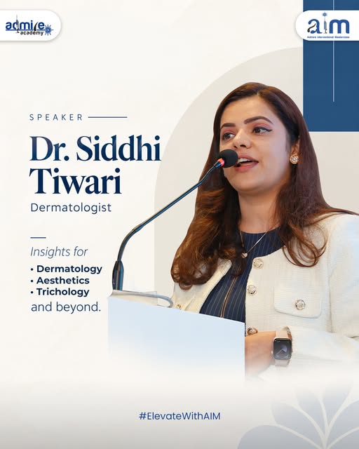 Appreciating contribution of Dr. Siddhi Tiwari as a speaker and committee member for AIM 2026. Her i