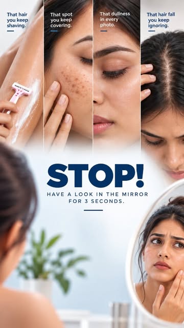 You’ve been saying “later” for long enough.

Unwanted hair. 
Pigmentation. 
Dull skin. 
Hair fall.

