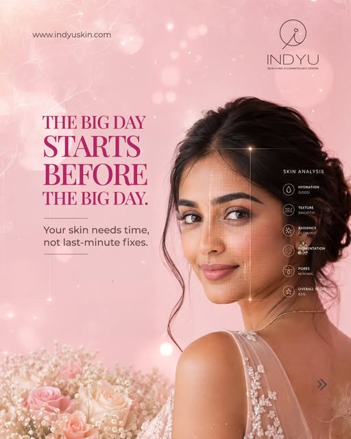 Bridal glow ≠ last-minute fix. 👰

Your big day starts long before the big day.

Consultation. Treat