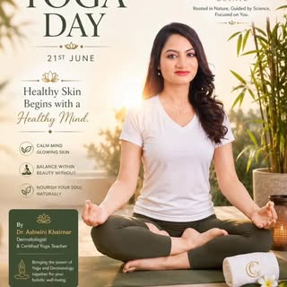 International Yoga Day 🧘🏻‍♀️✨
Healthy skin isn't just about skincare—it's also about managing stre