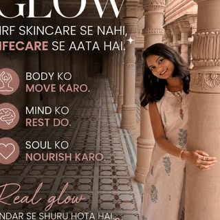 Your glow is not just about skincare. ✨
Take care of your Body. Mind. Soul. 🤍
Move your body.
Rest 