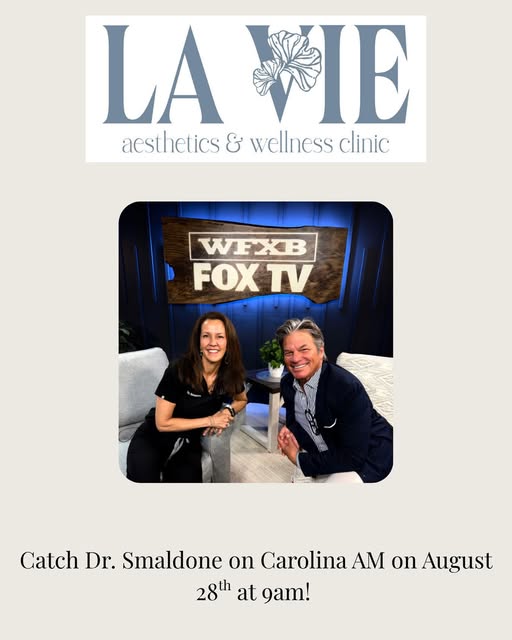 Catch our incredible doctor, Dr. Smaldone, on Carolina AM on August 28th at 9am! 

#laviemyrtlebeach