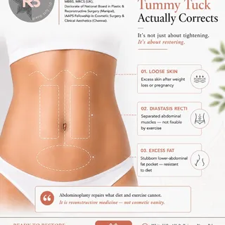 **What a Tummy Tuck Actually Corrects** 

Despite popular belief, a **Tummy Tuck (Abdominoplasty)** 
