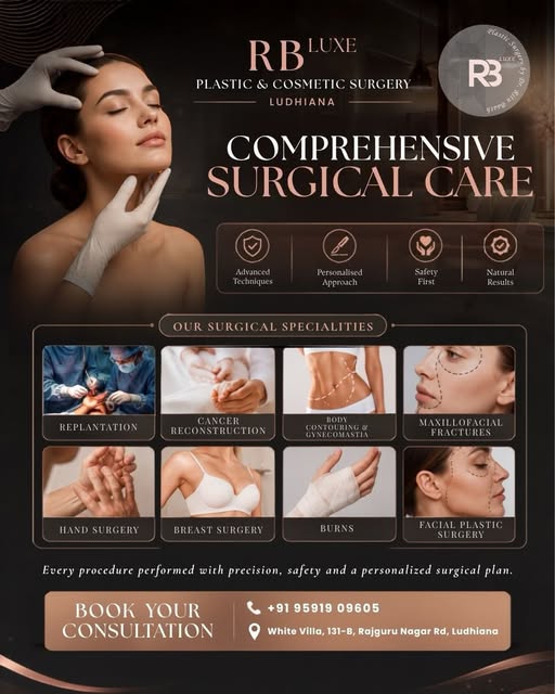 Comprehensive Surgical Care, Tailored to You. 

From complex reconstructive procedures to aesthetic 