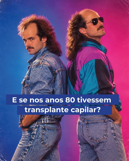 E se os calvos dos anos 80 tivessem feito um transplante capilar?

Hoje, recuperar o cabelo e voltar