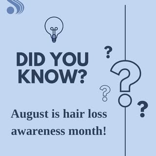 August is Hair Loss Awareness Month! 📣 
Let’s raise awareness about the various causes and treatmen