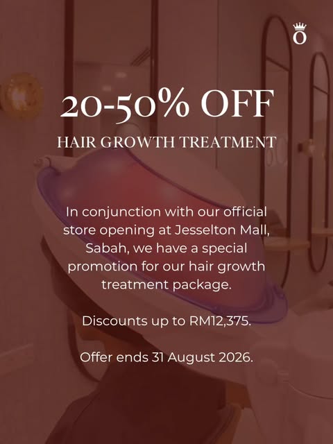 In conjunction with our official store opening at Jesselton Mall, Sabah, we have a special promotion