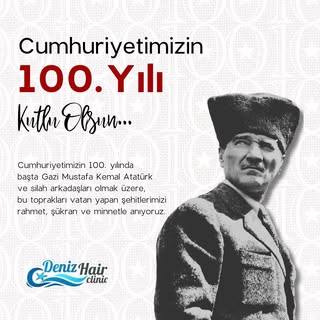 Cumhuriyetimizin 100.Yılı Kutlu Olsun…❤️
#denizhairclinic #cumhuriyet100yaşında