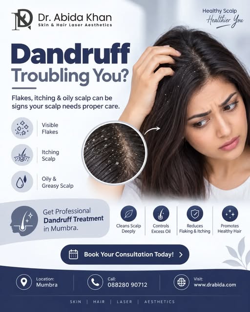 Dandruff Troubling You?❗

Flakes, itching, scalp irritation and excessive oiliness can be signs that