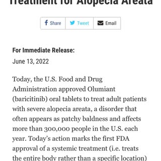 This is such great news #alopeciauk #alopeciaareataawareness #hairlossspecialist