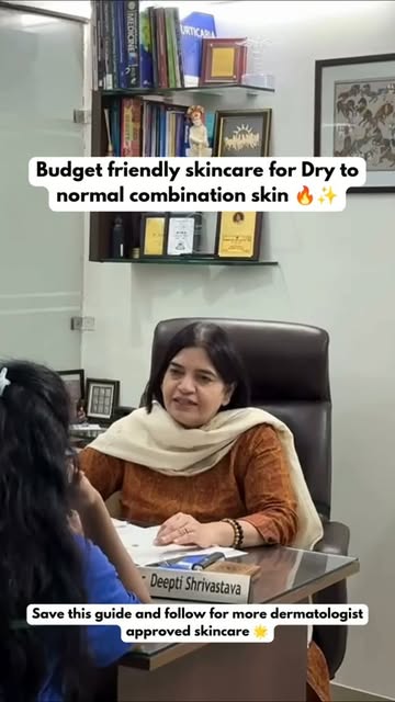 Dry to combination skin? 🤍 Your skincare routine should focus on hydration, balance, and protecting