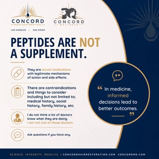 Peptides are NOT a supplement.

This is one of the biggest misconceptions we see.

Peptides are pres