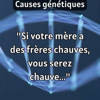 Cause génétique : 🧬 Saviez-vous que vos gènes peuvent être la cause de la perte de vos précieux che