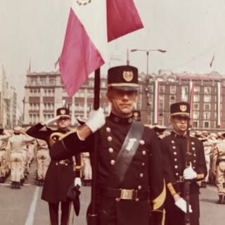 On May 5, 1976,  I had the honor of being the standard bearer of the escort of our beloved Military 
