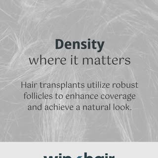 Did you know that hair density plays a crucial role in achieving the best results from your transpla