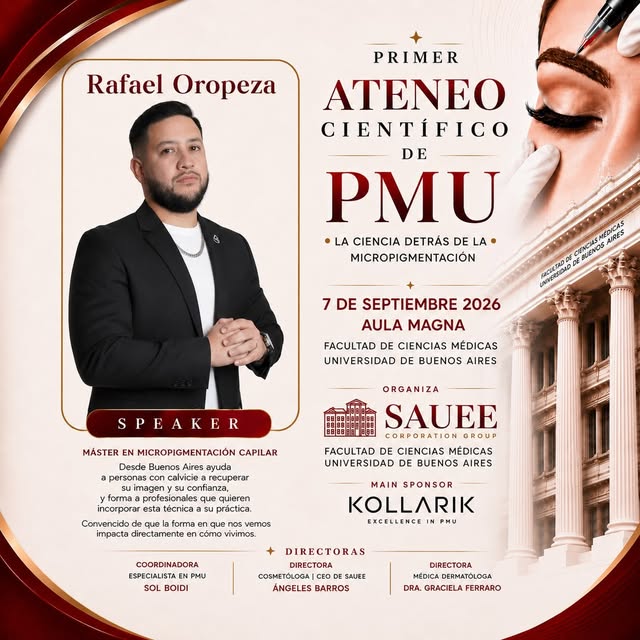 ✨Tenemos el honor de presentar como speaker a:

Rafael Oropeza, máster en micropigmentación capilar.
